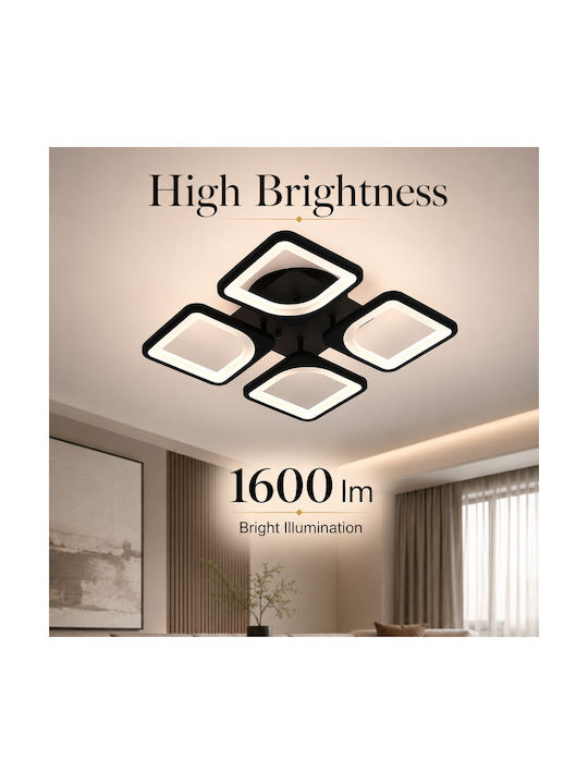 Lightplanet Plafonieră de Tavan Maro cu LED Integrat și Telecomandă