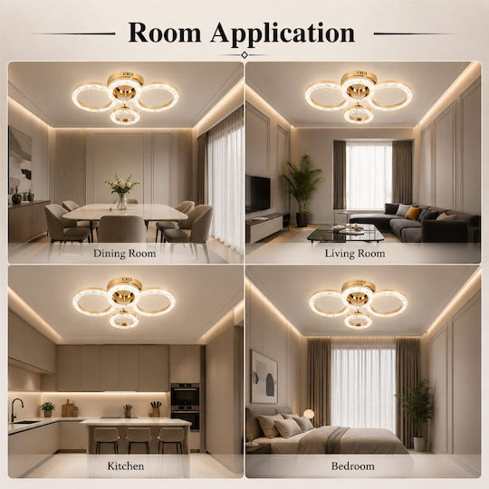 Lightplanet Plafonieră De Tavan Cu LED Integrat Și Telecomandă