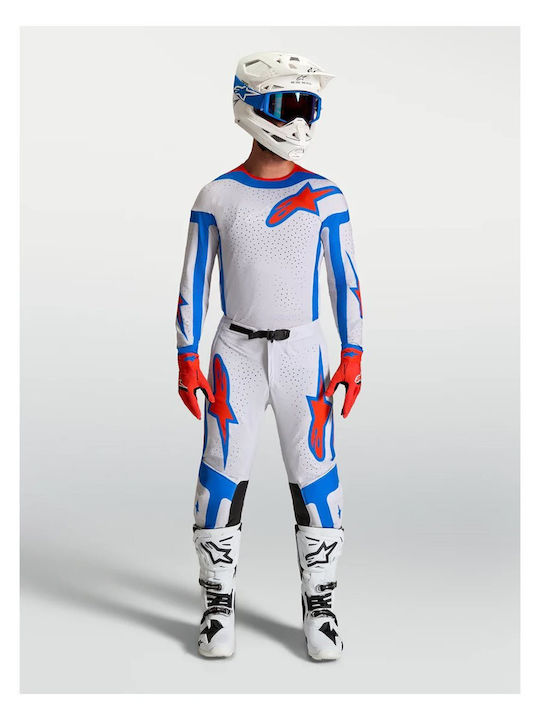 Alpinestars Supertech Vesta Sommer Herren Reithosen Lilac/Rot