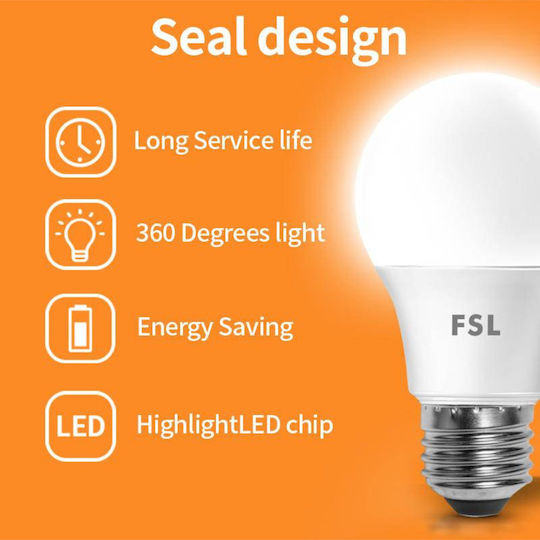 Lightplanet Bec Led 3W Pentru Bază De Bec E27 Alb Cald
