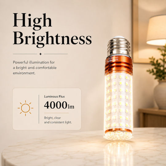 Lightplanet Bec LED 16W Pentru Bază De Bec E27 Alb Cald