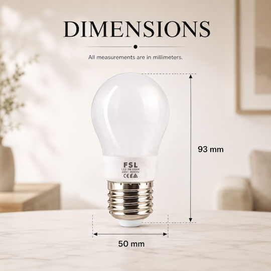Lightplanet Bec LED 3W Pentru Bază De Bec E27 Alb Rece