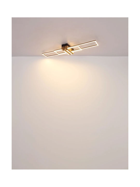 Globo Lighting Таванно Осветително Тяло 100см Черно с Интегриран LED