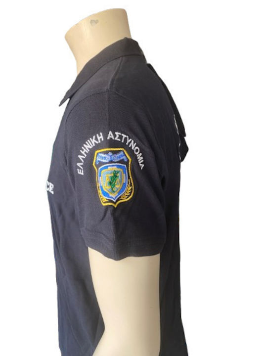 Star 6638 Polo Kurzes Ärmel Kente Logo Griechische Polizei