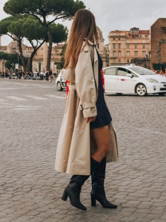 Bootylicious Γυναικείες Μπότες με Ψηλό Τακούνι Μαύρες
