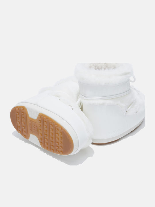 Icon Low Faux Damenstiefel mit Pelz Weiße