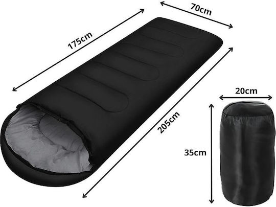 Sleeping Bag Μονό Black