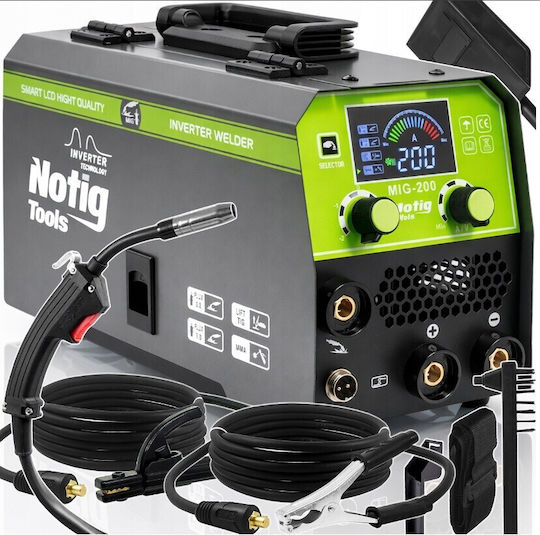Mașină de sudură Inverter Notig Tools Mig Flux Mma Tig Lift 200 N1304