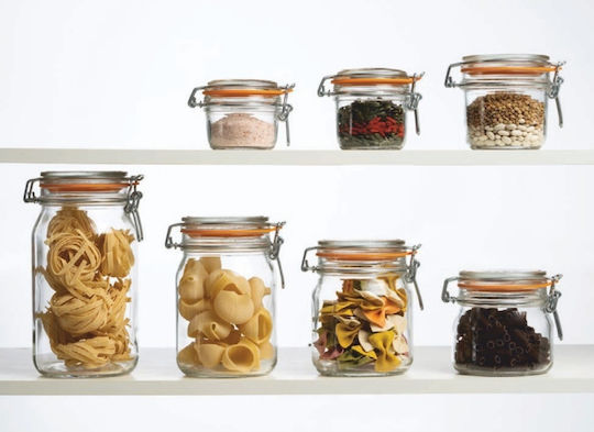 Uniglass Econ General Use Jar with Airtight Lid Glass Transparent 500ml