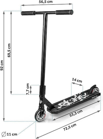 Soke Scuter Copii Box 2 Roți Freestyle Negru 1560-801224