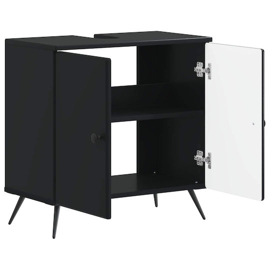 vidaXL vidaXL Bathroom Vanity Unit Without Sink W59.5xD31.5xH59cm Black
