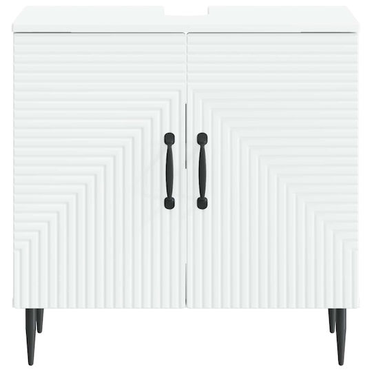 vidaXL Тоалетен шкаф без мивка Ш59.5xД31.5xВ59cm Бял
