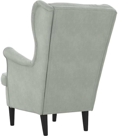 Кадифен Светло сиво 81x90x96.5см