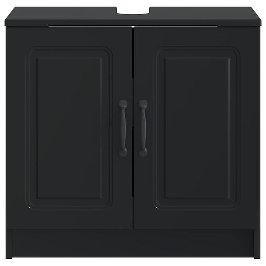 vidaXL Плот без мивка Ш59.5xД31.5xВ59cm Черен
