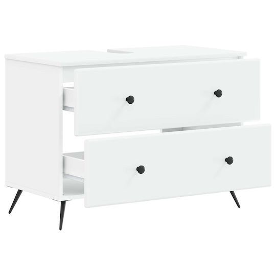 vidaXL Dulap de baie fără lavoar L82xA41xÎ59cm Alb