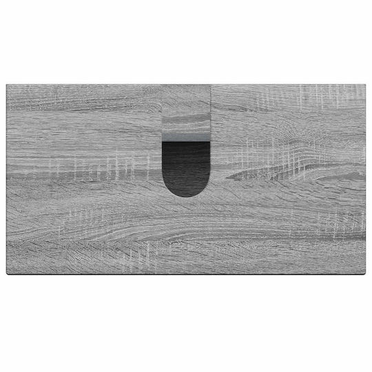 vidaXL Баня маса без мивка Ш59.5xД31.5xВ59cm Сив