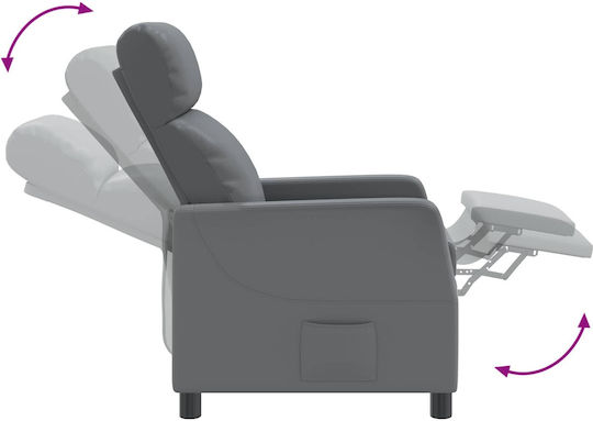 Πολυθρόνα Relax Γκρι 66x95x100cm