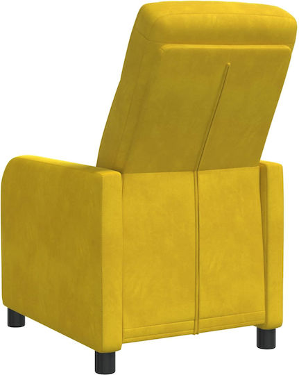 Relax Sessel Samt Gelb 66x95x100cm