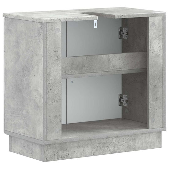 vidaXL Vanity Unit Without Sink W59.5xD31.5xH56cm Concrete Grey