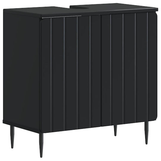 vidaXL vidaXL Bathroom Vanity Unit Without Sink W59.5xD31.5xH59cm Black