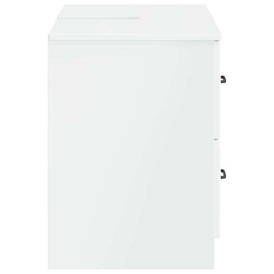 vidaXL Badezimmer Waschtisch-Einheit M82xB41xH56cm Weiß