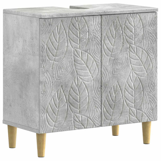 vidaXL Bathroom Vanity Unit Without Sink W59.5xD31.5xH59cm Concrete Grey