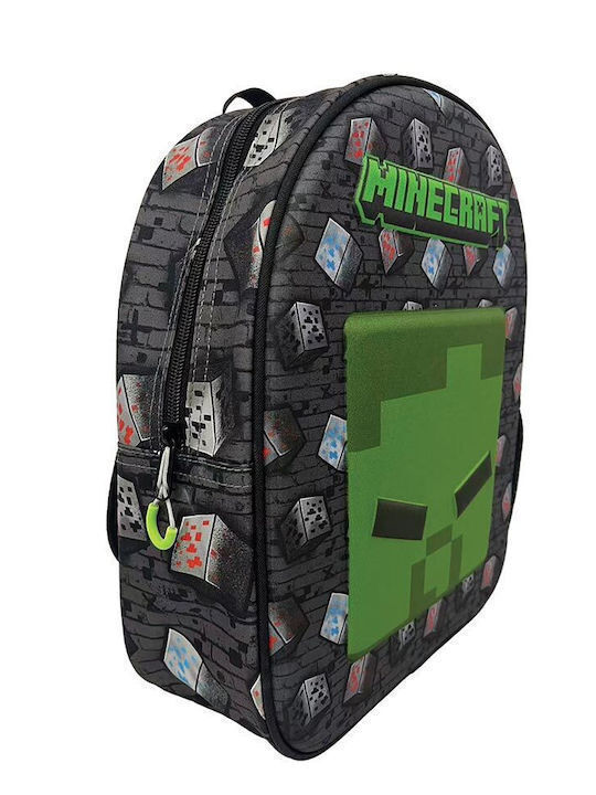 Gim Minecraft Metro Art 2 School Backpack Kindergarten with Water Bottle Holder Multicolour 12lt 15 x 3 x 25cm
