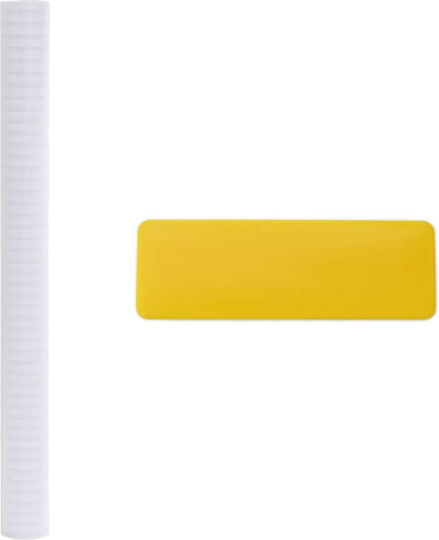 Vidaxl Самозалепващо Фолио За Прозорец Матирани Ивици 60 X 500 Cm Pvc
