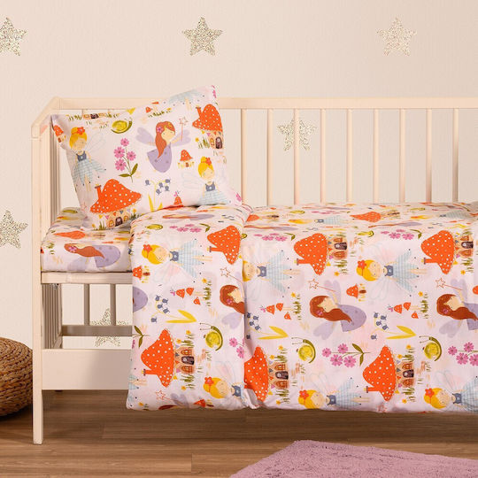 Melinen Baby Bettbezug Magic Peach 110x160cm.