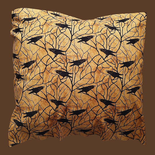 Oxygen Oxygen Dekorativer Kissenbezug Schwarz Goth Crows Schwarz 45x45cm