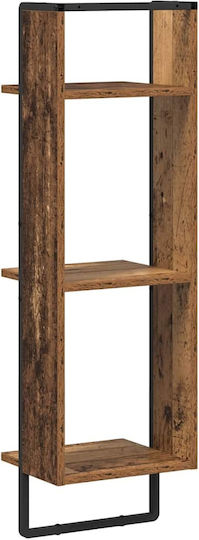 Wandregal Aus Alt Holz 30x25x100cm