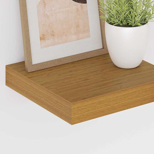 Beige Wall Shelves (2 Pieces) 23x23.5x4 cm