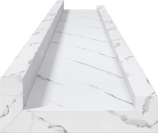 Ράφια Λευκά (2τμχ) 80x9x3εκ.