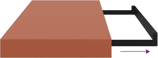 Wall Shelf Red 50x23x4cm