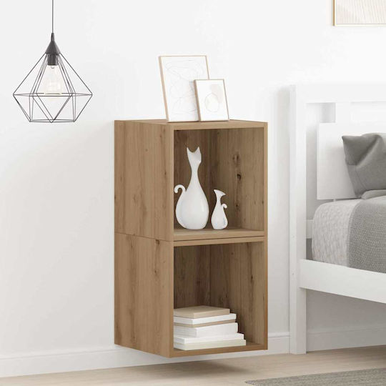 Wall Shelves Beech (2 Pieces) 37x37x37cm