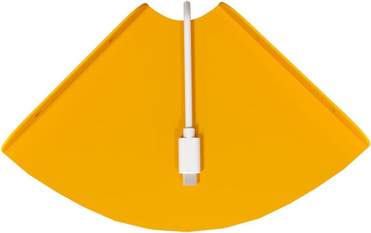 Floating Shelves Chamomile Yellow 2 Pieces 15x15x2 cm