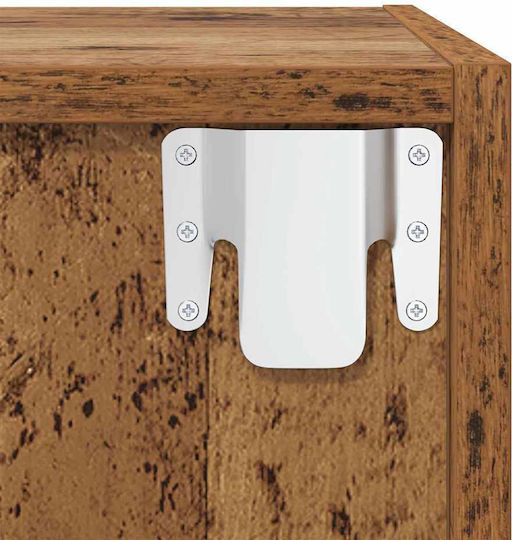 Wall Shelf Old Wood 37x37x37cm