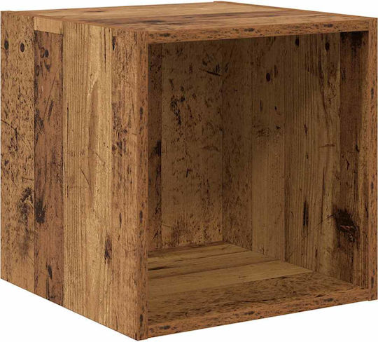 Wall Shelf Old Wood 37x37x37cm