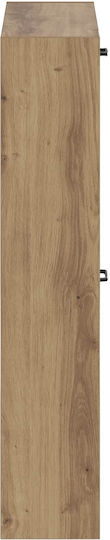 Haarlem Метален Шкаф за Обувки Бежов с Накланящи се Рафтове Д71xШ17xВ86cm