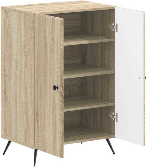 Breda Метален шкаф за обувки Бежов 59.5x39.5x90 см