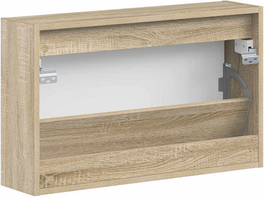 Дървена обувна шкаф Zwolle 71x17x43cm