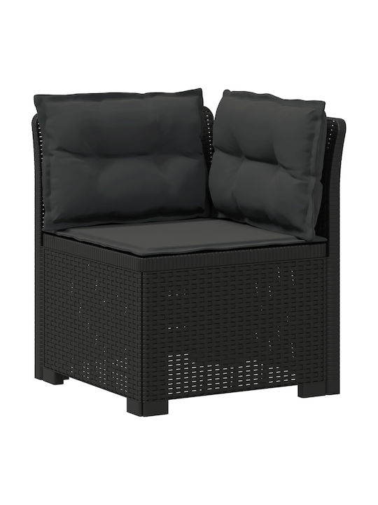 Canapea Trei Locuri De Exterior Din Rattan Cu Perne