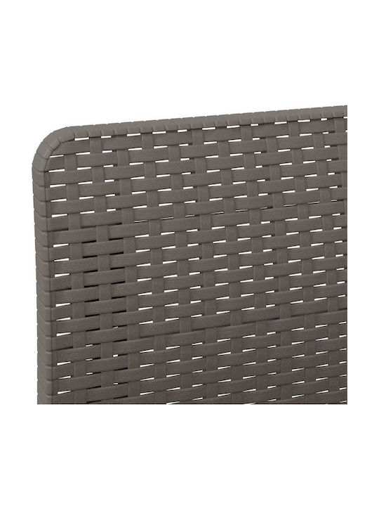 Canapea Trei Locuri De Exterior Din Rattan Cu Perne