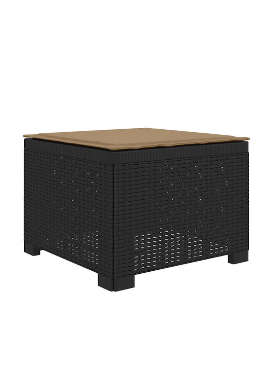 Three-Seater Outdoor Rattan Sofa with Cushions