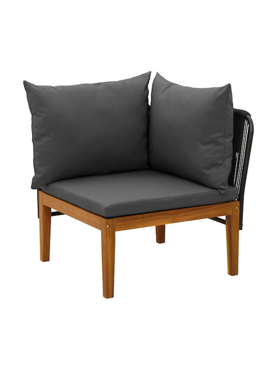 Drei-Sitzer Outdoor-Sofa Hölzernes Mit Kissen