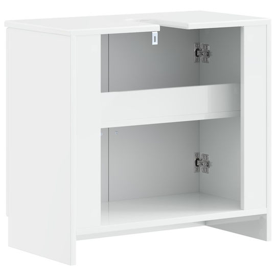 vidaXL Плот без мивка Ш59.5xД31.5xВ59cm Бял