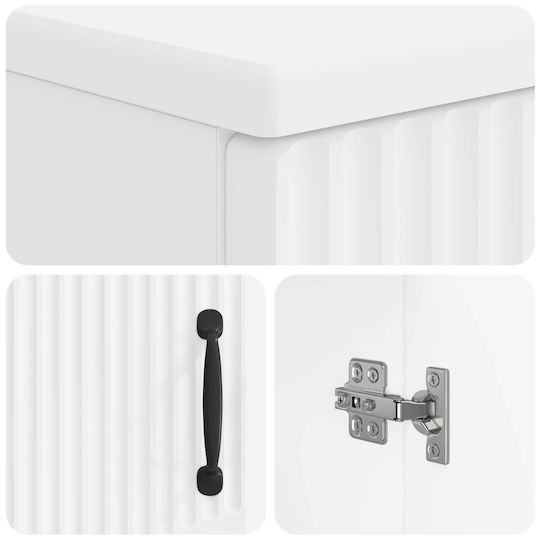 vidaXL Vanity Unit Without Sink W59.5xD31.5xH56cm White