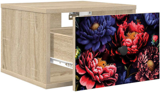 Nachttisch Holz Beige 36x33x25cm