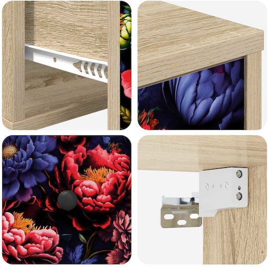 Nachttisch Holz Beige 36x33x25cm