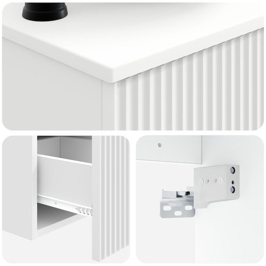 vidaXL Πάγκος χωρίς Νιπτήρα Μ53xΒ35xΥ39cm Λευκό